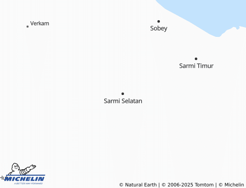MICHELIN-Landkarte Sarmi Selatan - ViaMichelin