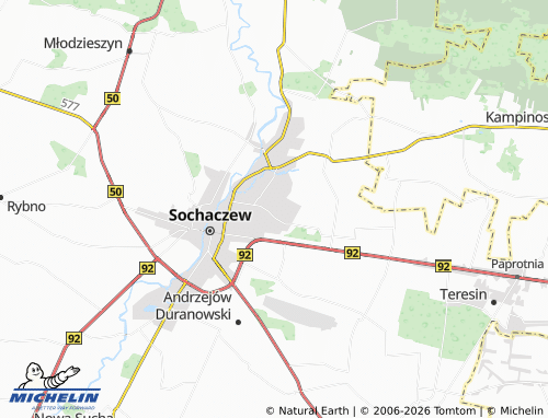 MICHELIN-Landkarte Trojanów - ViaMichelin