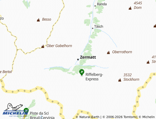 MICHELIN-Landkarte Zermatt - ViaMichelin