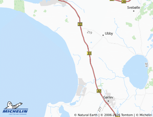 Mappa MICHELIN Bjerge Nordstrand - ViaMichelin