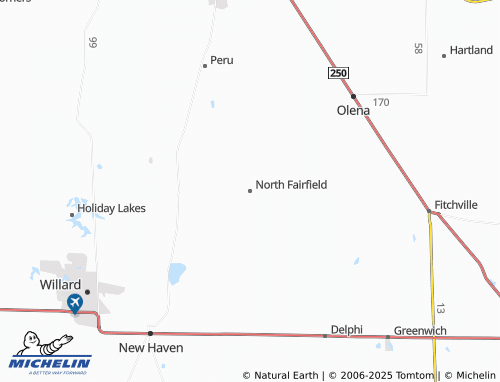 MICHELIN-Landkarte North Fairfield - ViaMichelin