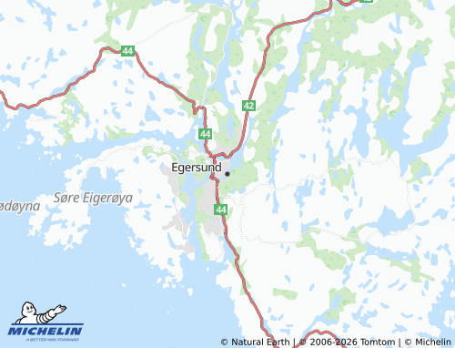 MICHELIN-Landkarte Egersund - ViaMichelin