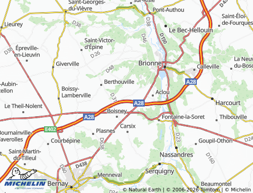 MICHELIN La Chaussée map - ViaMichelin