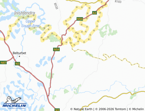 Mapa MICHELIN Redhills - ViaMichelin