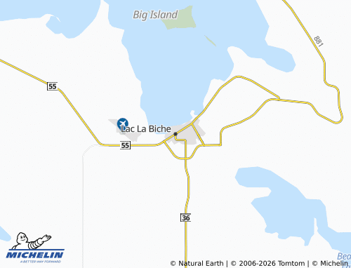 Mappa MICHELIN Lac La Biche - ViaMichelin