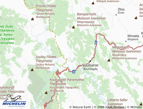 MICHELIN Vrysoula map - ViaMichelin