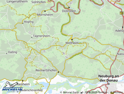 MICHELIN Gammersfeld map - ViaMichelin