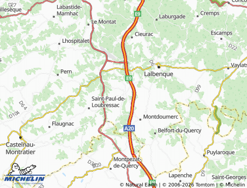 Mappa MICHELIN Fontanes - ViaMichelin