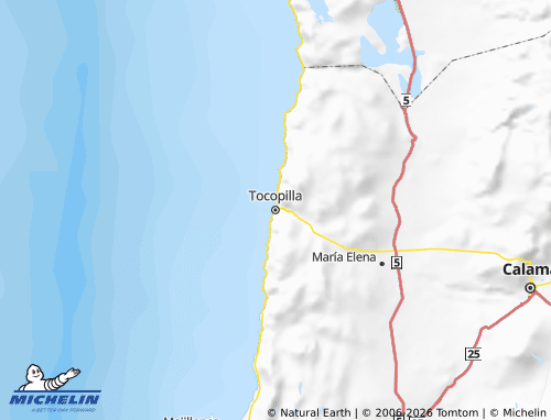 Mappa MICHELIN Tocopilla - ViaMichelin