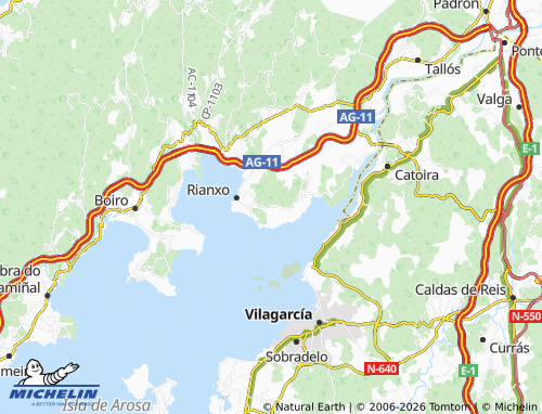 MICHELIN Brión map - ViaMichelin