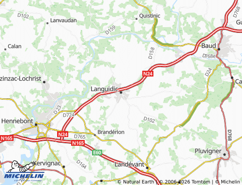 Mappa MICHELIN Languidic - ViaMichelin