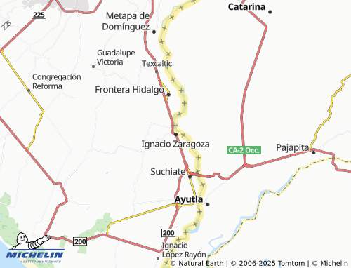 MICHELIN Ignacio Zaragoza map - ViaMichelin