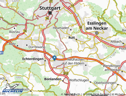 Mapa MICHELIN Hohenheim - ViaMichelin