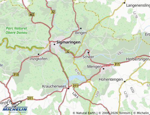 Mapa MICHELIN Sigmaringendorf - ViaMichelin