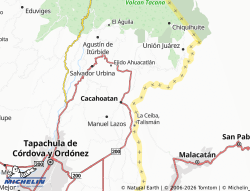 MICHELIN Fovissste Cacahoatán map - ViaMichelin