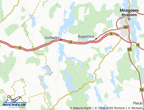 MICHELIN Jędrychowo map - ViaMichelin