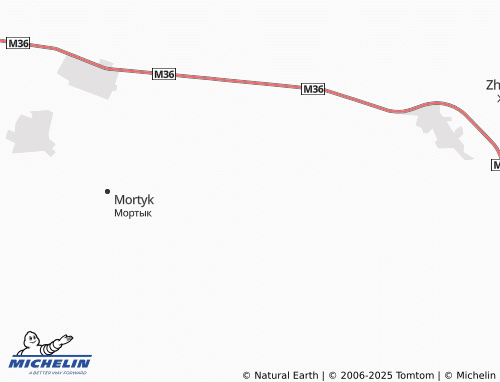 MICHELIN Zhana Zhaynak map - ViaMichelin