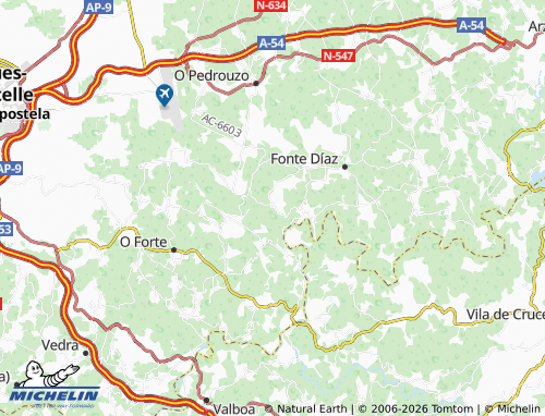 MICHELIN Quintáns map - ViaMichelin