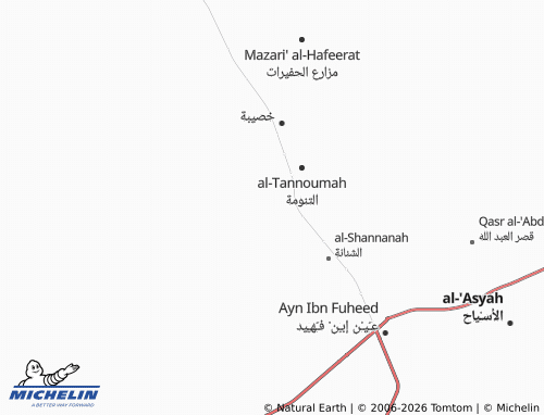 MICHELIN-Landkarte al-Samra' - ViaMichelin