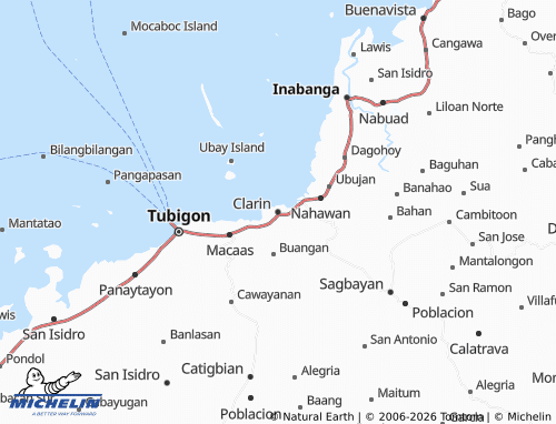 MICHELIN Clarin map - ViaMichelin