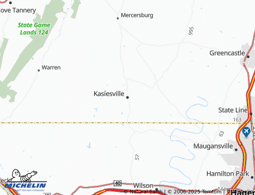 MICHELIN-Landkarte Kasiesville - ViaMichelin