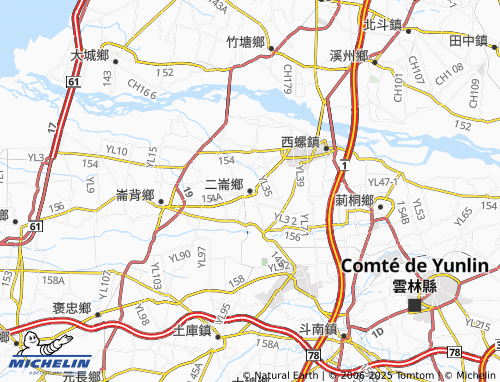 MICHELIN Erlun Township map - ViaMichelin