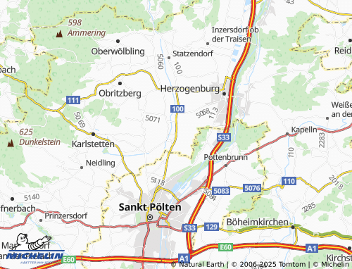MICHELIN Kleinhain map - ViaMichelin