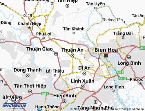 Mapa MICHELIN Thuận An - ViaMichelin