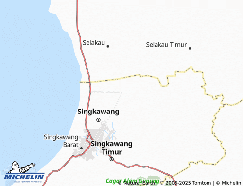 MICHELIN Setapuk Besar map - ViaMichelin
