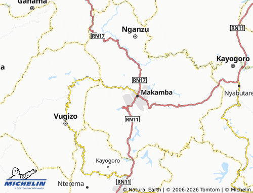 MICHELIN-Landkarte Gitanga - ViaMichelin
