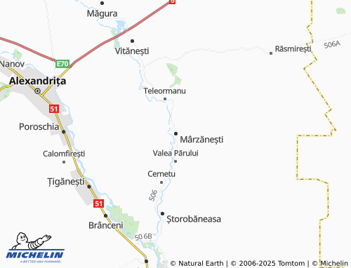 MICHELIN Mârzănești map - ViaMichelin