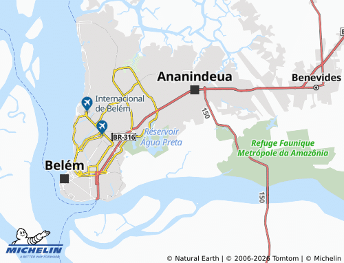 Mappa MICHELIN Águas Lindas - ViaMichelin