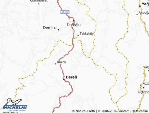 Mappa MICHELIN Çalca - ViaMichelin