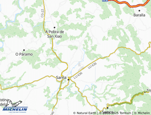 MICHELIN O Mato (San Salvador) map - ViaMichelin