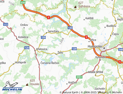 Mapa MICHELIN Vitice - ViaMichelin