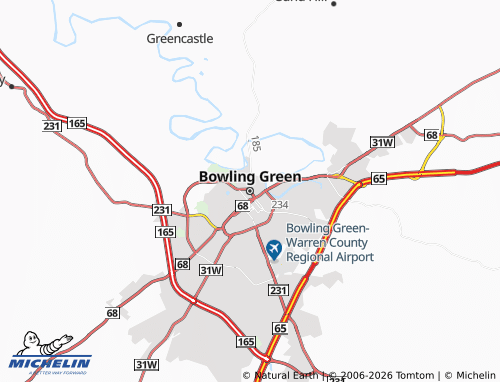 Mapa MICHELIN Bowling Green - ViaMichelin