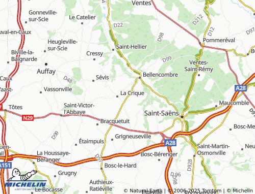 MICHELIN Les Innocents map - ViaMichelin