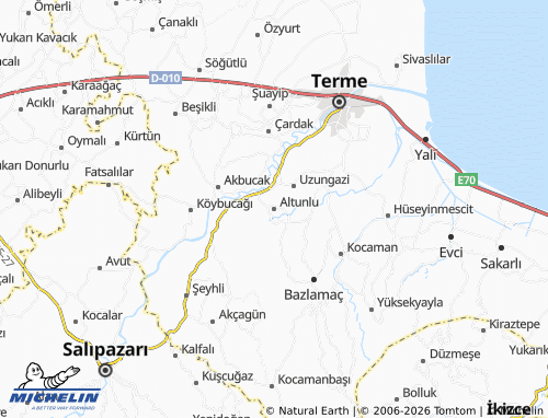 MICHELIN Altunlu map - ViaMichelin