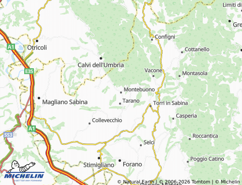 Mapa MICHELIN Montebuono - ViaMichelin