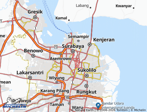 Mapa MICHELIN Alon-Alon Contong - ViaMichelin