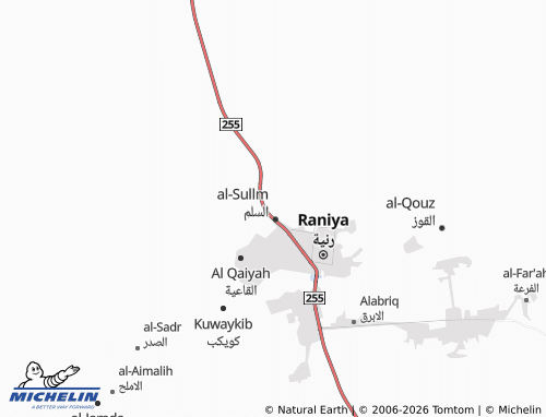 MICHELIN-Landkarte al-Wuroud - ViaMichelin