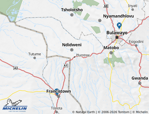 MICHELIN-Landkarte Bulilimamangwe - ViaMichelin