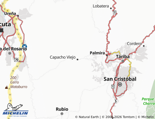 MICHELIN-Landkarte Capacho Viejo - ViaMichelin