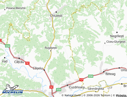 MICHELIN Gârbău Dejului map - ViaMichelin