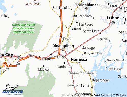 MICHELIN Santo Niño map - ViaMichelin
