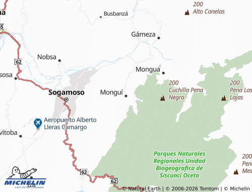 Carte MICHELIN Monguí - ViaMichelin