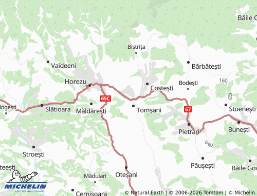 MICHELIN-Landkarte Bogdănești - ViaMichelin