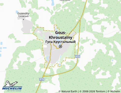 Mapa MICHELIN Gus-Khrustalny - ViaMichelin