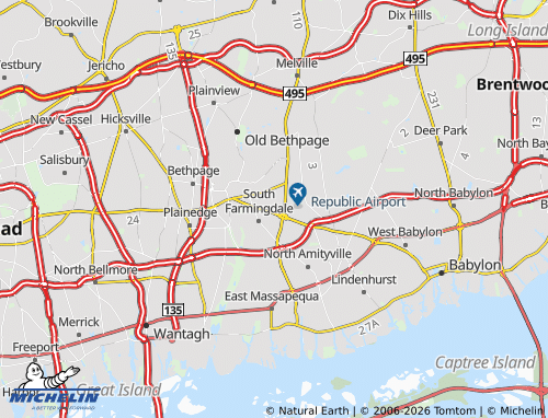 Mapa MICHELIN East Farmingdale - ViaMichelin