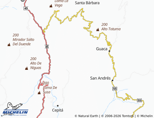 Carte MICHELIN Río Negro - ViaMichelin